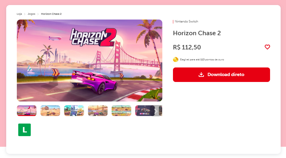 Horizon Chase 2 é lançado para o Switch
